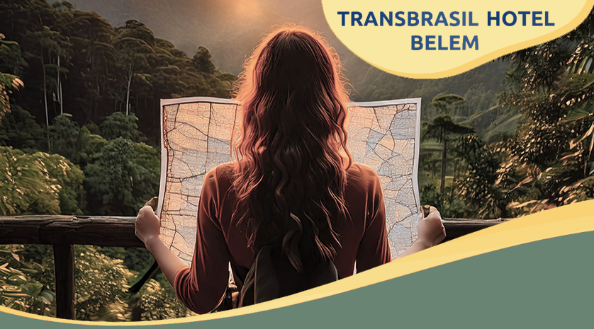 Traveler holding a map